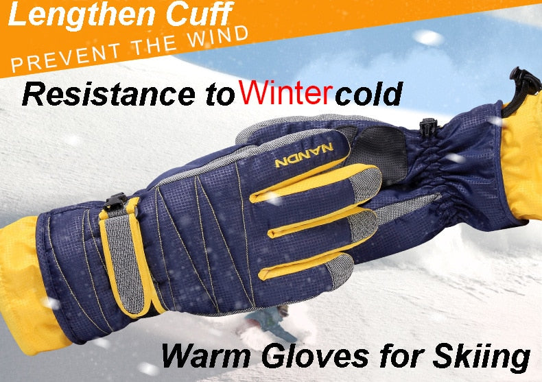 Snowboard Ski Gloves for Men & Women - Golden Buy