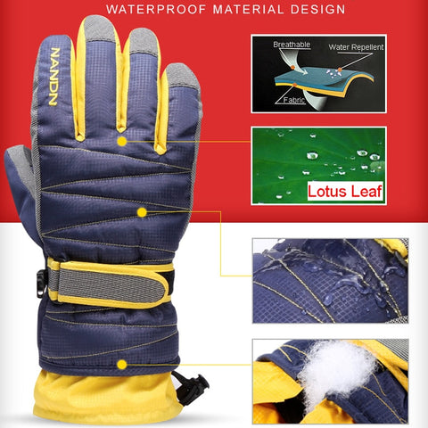 Snowboard Ski Gloves for Men & Women - Golden Buy