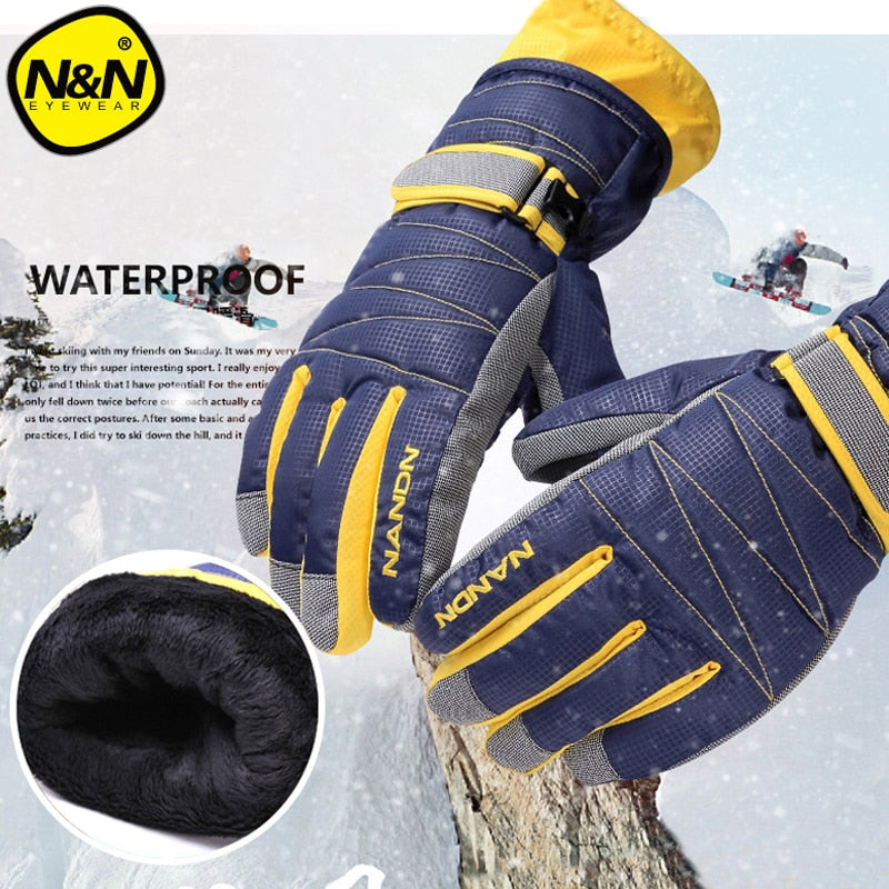 Snowboard Ski Gloves for Men & Women - Golden Buy