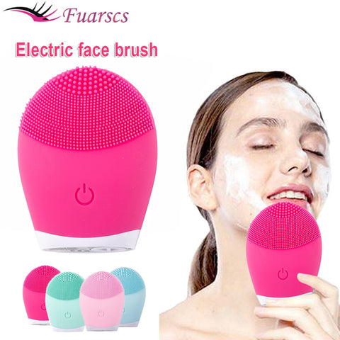 Silicone Facial Brush Cleansing & Skin Massager - Golden Buy