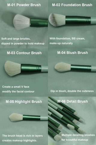 Soft Fluffy Makeup Brushes Set 13Pcs - Golden Buy